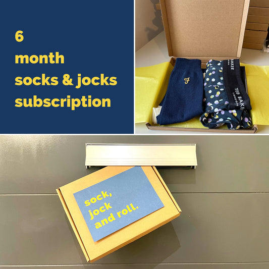 Letterbox Jox Socks & Boxers Subscription Box - 6 Month Subscription